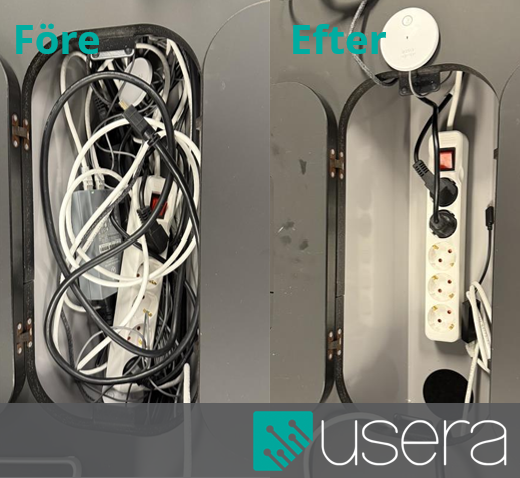 Före och efter-bild av bordsbrunn